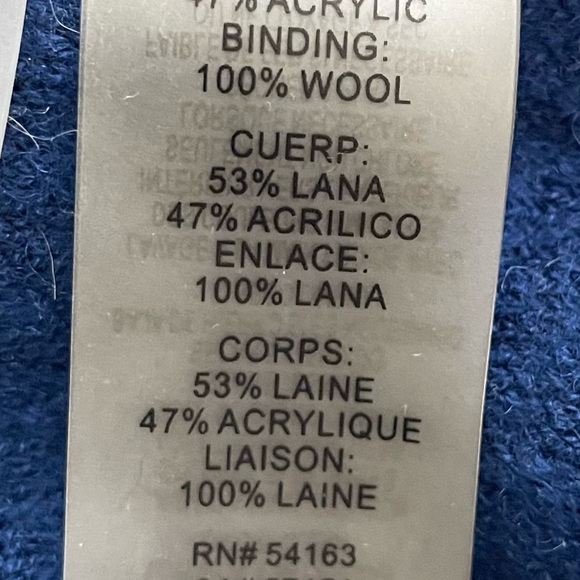 New Karl Lagerfeld Wool Blend Cape with Sleeves Size Extra Large - Picture 7 of 7